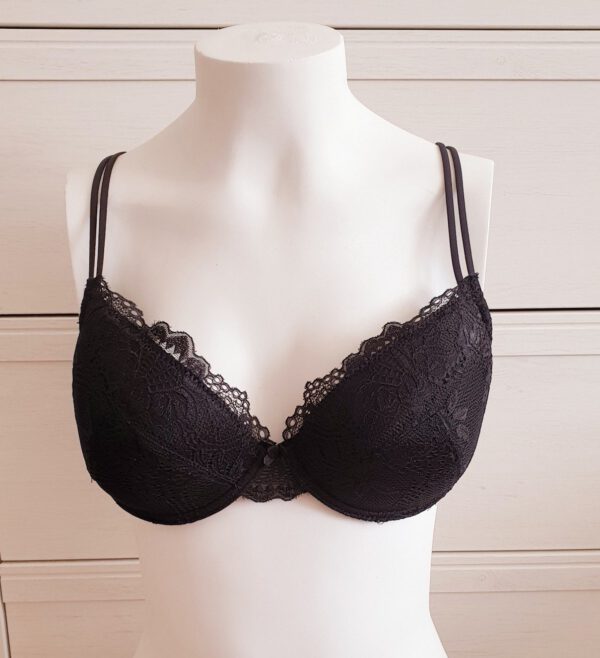 Infiore Italiaanse push-up beha met kussens, ZWART, Maat 80B - Afbeelding 6