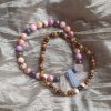 Kleurige jade met Chalcedoon en Rozenkwarts en gratis armbandje