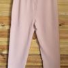 Sport broek voor dames vrouwen met zijzakken, BEIGE kleur, band aan zijkanten, stretch broek Maat L/XL - Afbeelding 2