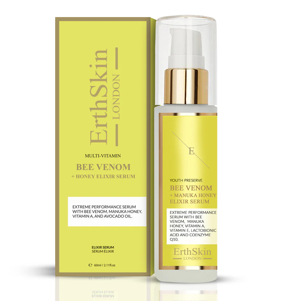 Luxe Bijengif en Manuka Honing gezicht elixir serum - vitamine E - avocado olie - gladde huid 60ml