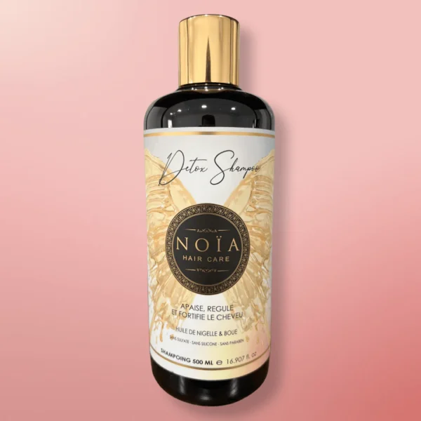 Noïa Luxe Professionele  DETOX  shampoo - Zwarte komijnolie - Modder - vet haar 500ml