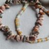 Handgemaakte edelsteen dubbel armband Rhodoniet chips en mix kristalen - rozenkwarts - citrien 2st - Afbeelding 2