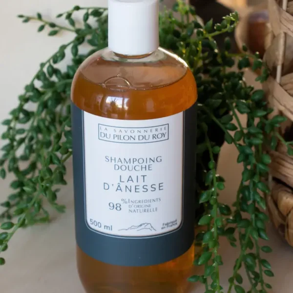 Biologische Marseille  Ezelmelk Douchegel en shampoo - handgemaakt in Frankrijk 500ml - Afbeelding 3