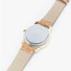 Ecologische Horloge met natuurlijke kurk band - roze/goud kast - vrouwelijk polshorloge -  WA-386-C - Afbeelding 2