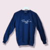 Katoenen heren - mannen top - sport top met lange mouwen in BLAUW kleur - maat M/L