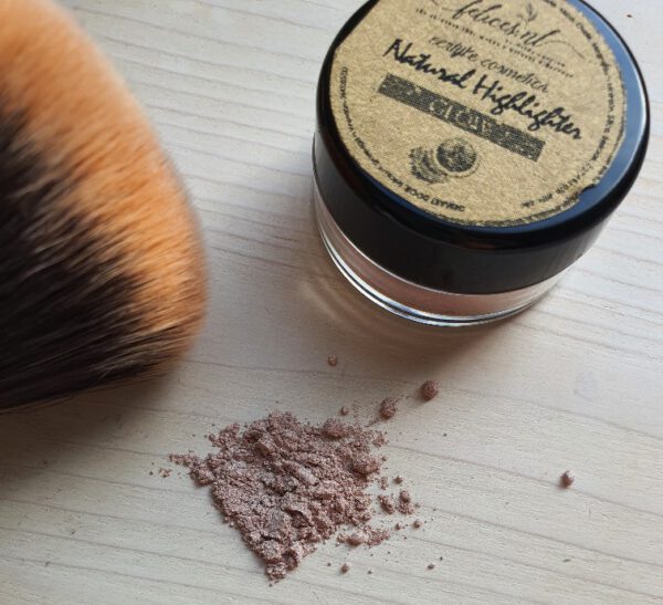 Natuurlijke minerale gezicht Highlighter - glanzend gezicht - gloed op huid - Afbeelding 4