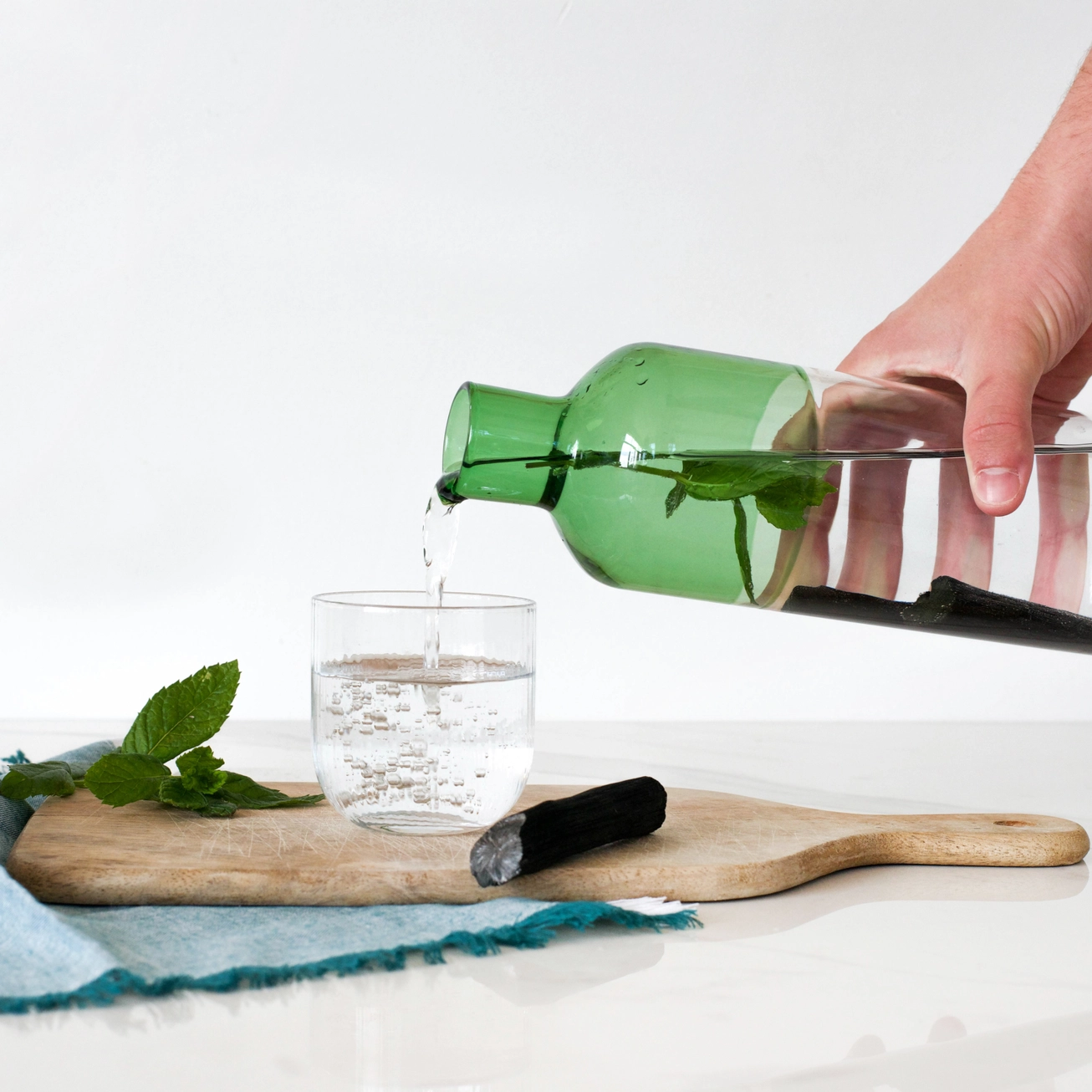 Biologische water filter - Binchotan houtskool - Japanse ecologische natuurlijke hout - voor 1lt water - 1st