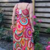 Comfortabele zomer maxi jurk met aantrekkelijke boho print maat 42 - Afbeelding 3