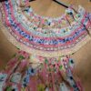 Mooi boho vintage maxi jurk met overlap met volant in ROOS kleur maat 38/40 - Afbeelding 5
