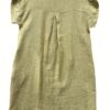 Luchtige linnen jurk- kleur CAMEL - korte raglan mouwen - zijzakken en knoppen - maat  42/44 - Afbeelding 2
