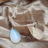 Ketting van staal en Opaal hanger - Afbeelding 3