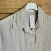 Puur linnen jurk shirt met knopen en een krag, kleur BEIGE, maat 40/42 - Afbeelding 5