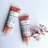 Biologische handgemaakte lipgloss KORAAL-ROZE kleur - kokos - cacao - zachte lippen - 15ml - Afbeelding 2