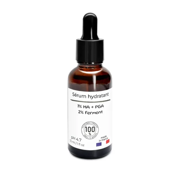 Natuurlijke Intensieve hydraterende gezicht serum met 2% postbioticum uit granen en 1% polyglutaminezuur 30ml - Afbeelding 2