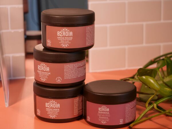 Cosmos gecertificeerd Biologisch Rhassoul klei poeder - zachte was - geschikt voor huid - gezicht  en haar 150gr - Afbeelding 2