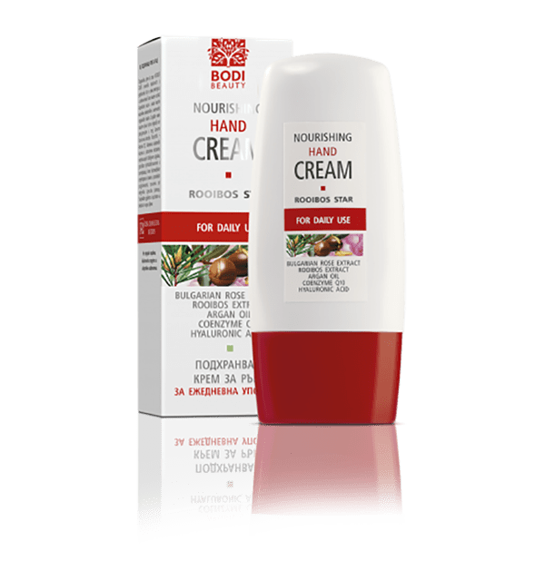 Biologische Verzorgende handcrème Rooibos en Roos 80ml
