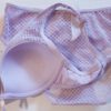 Italiaanse katoenen lingerie set in LILA,  M - 75B - Afbeelding 4