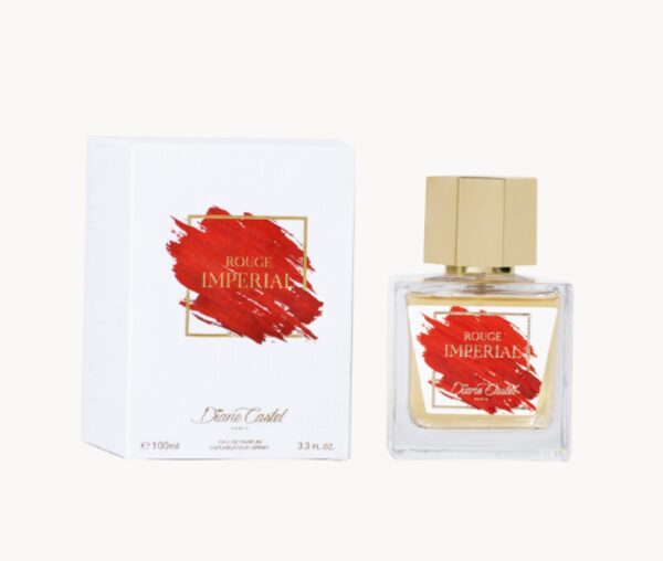 Franse dames Eau De Parfum ROUGE IMPERIAL - violet geur  - saffraan - suède - amberkleurige 100ml - Afbeelding 2