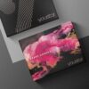 Beauty Make-up Tasje - Set van 2 producten en tas - wangen rouge - 6 kleuren - glitter en mat gezicht borstel - 2st - Afbeelding 3