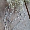 Zilver 925 sieraden set - ketting en armband - meerdere lagen 2st - Afbeelding 2